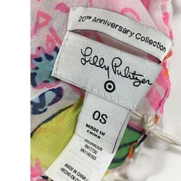 NWT Lilly Pulitzer Nosey Posie Pom Pom Scarf - Picture 10 of 12